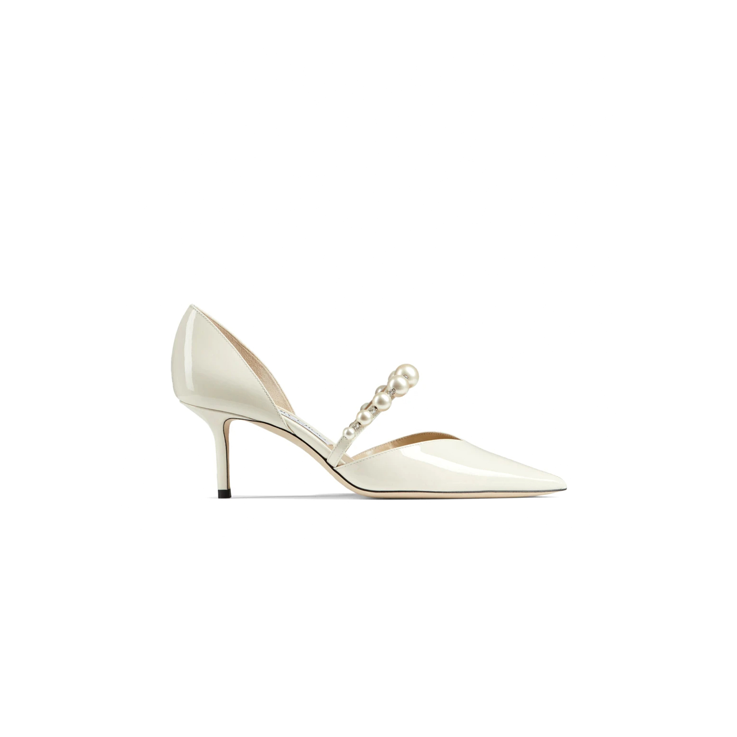 Ji*y Ch* aurelie 65 latte patent leather pointed pumps aurelie65xkm